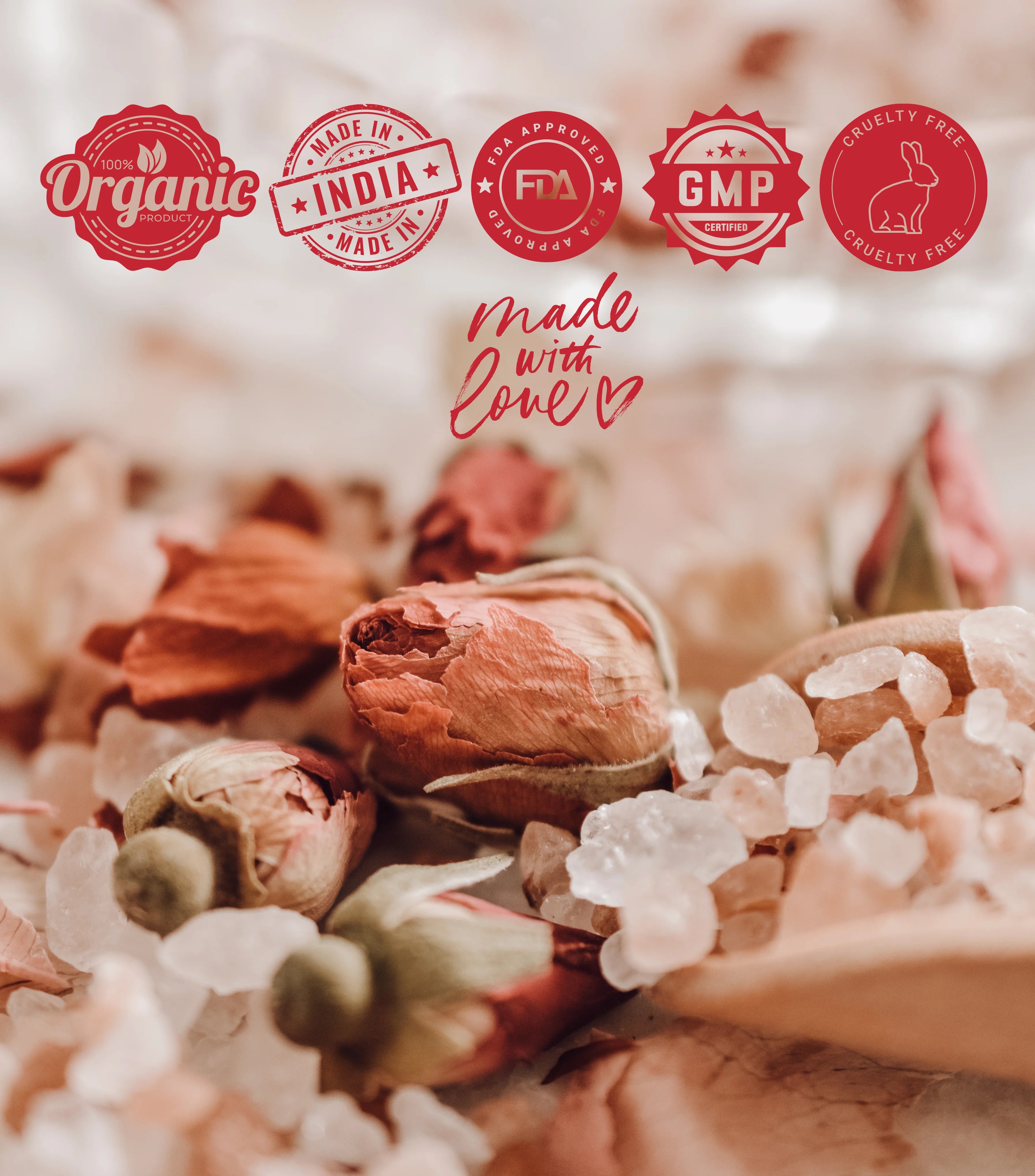 Mistree Rose Epsom Bath Salt | Foot & Body Soak | Relaxation, Pain Relief & Skin Nourishment | 450g