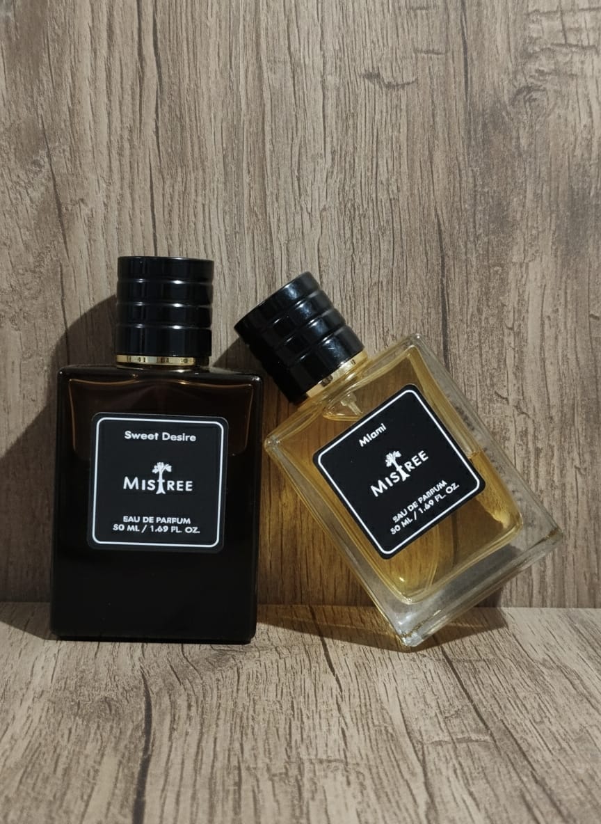 Mistree Luxury Sweet Desire and Miami - Premium Collection for HIM and HER | EDP Spray | Gift Set for Couple | 50 ml Each