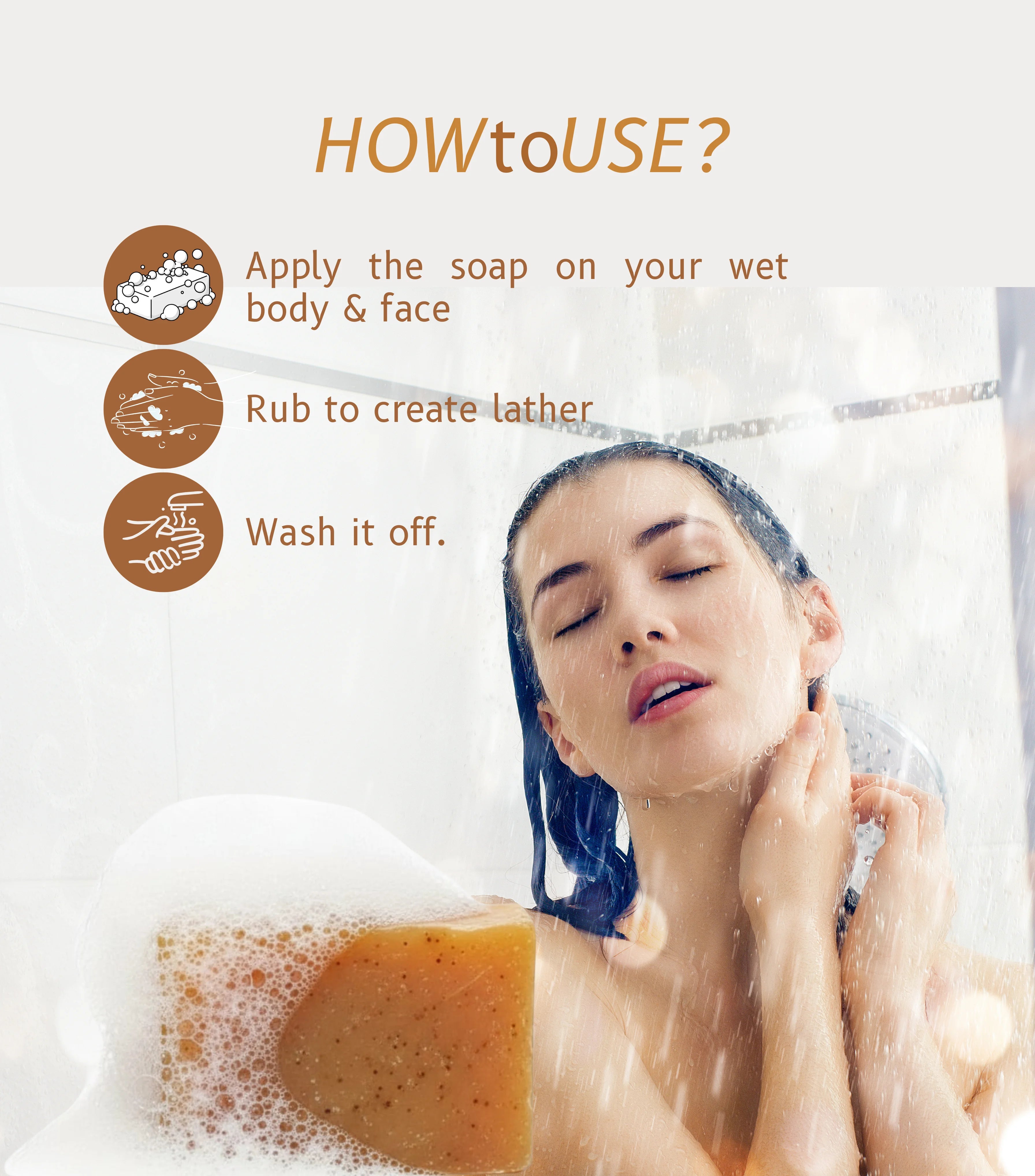 Mistree Organic Handmade Sandalwood Soap – Natural Bath Soap for Acne, Fungal Protection & Skin Brightening | Chemical-Free Herbal Soap (Pack of 3 x 125g)