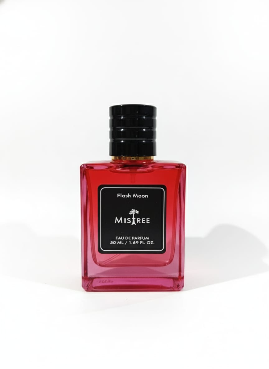 Mistree Flash Moon Perfume – 50ml (Red) | Long-Lasting Unisex Fragrance | Premium Organic Blend