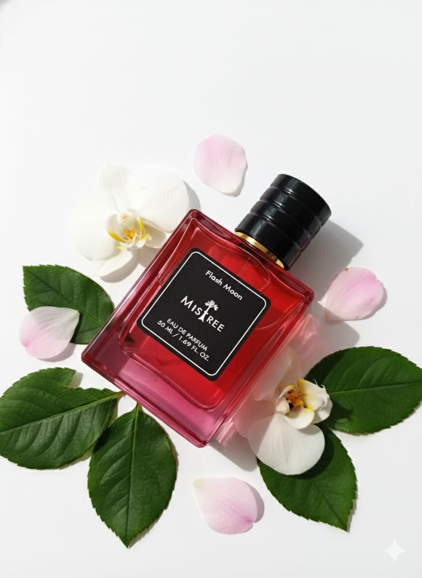 Mistree Flash Moon Perfume – 50ml (Red) | Long-Lasting Unisex Fragrance | Premium Organic Blend