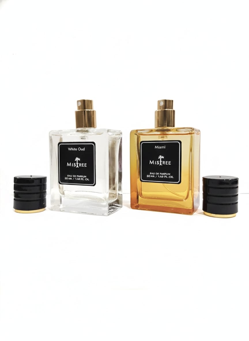 Mistree Luxury White Oud and Miami - Premium Collection for HIM and HER | EDP Spray | Gift Set for Couple | 50 ml Each