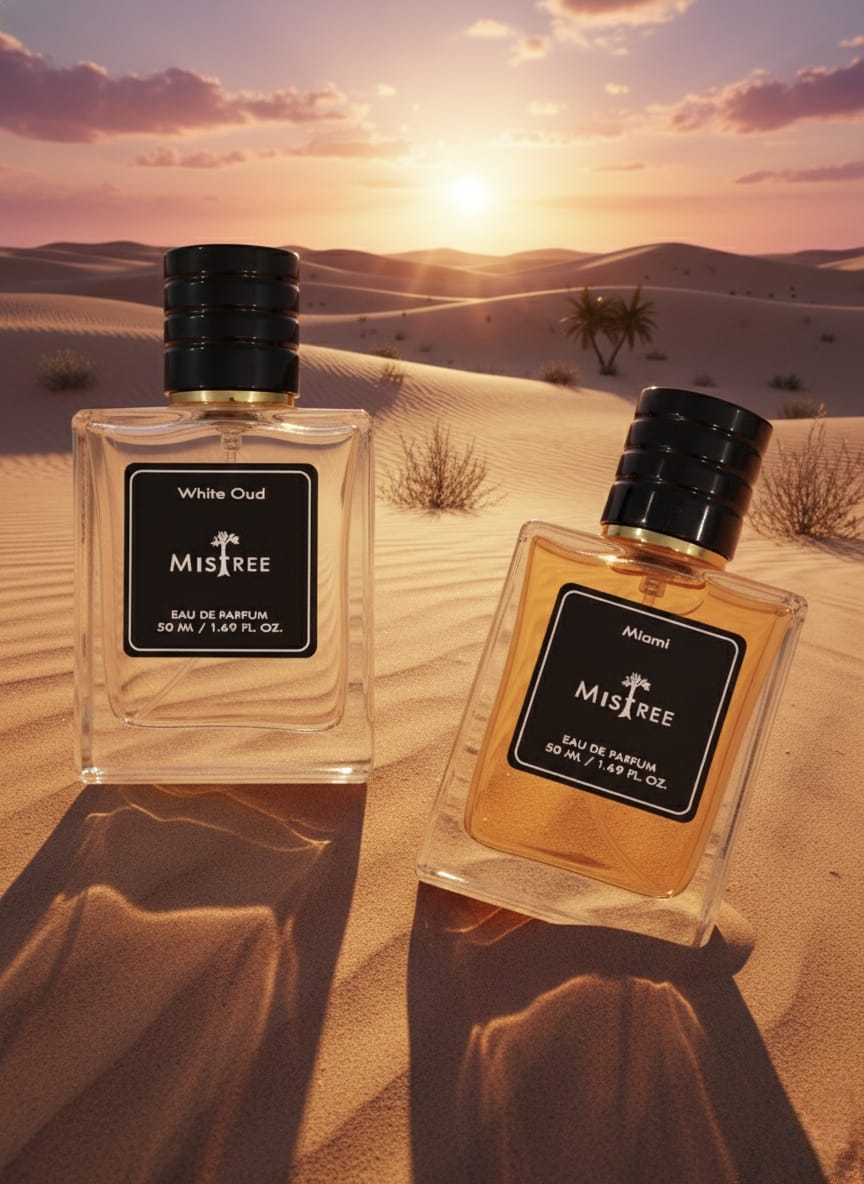 Mistree Luxury White Oud and Miami - Premium Collection for HIM and HER | EDP Spray | Gift Set for Couple | 50 ml Each